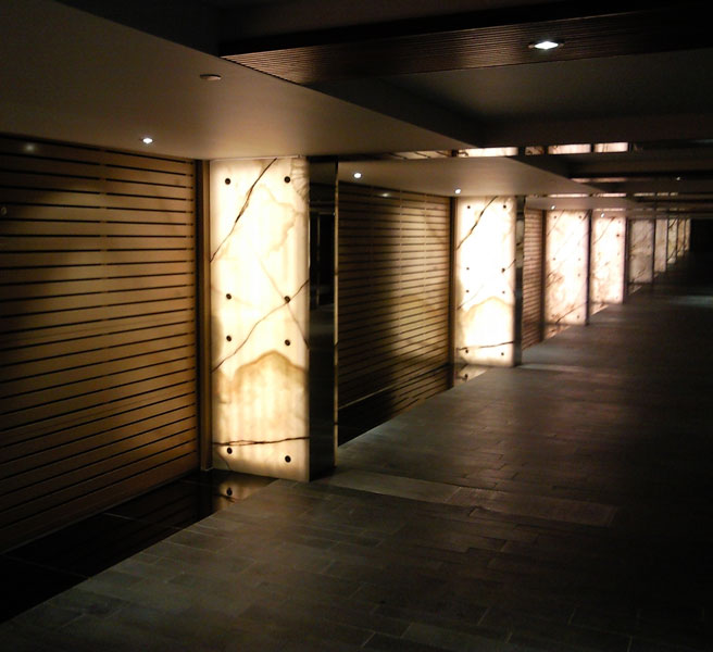 Carpark back-lighting